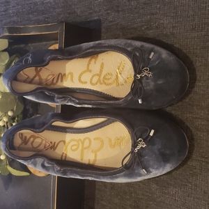 Sam Edelman Blue Velvet Felicia Ballet Flats